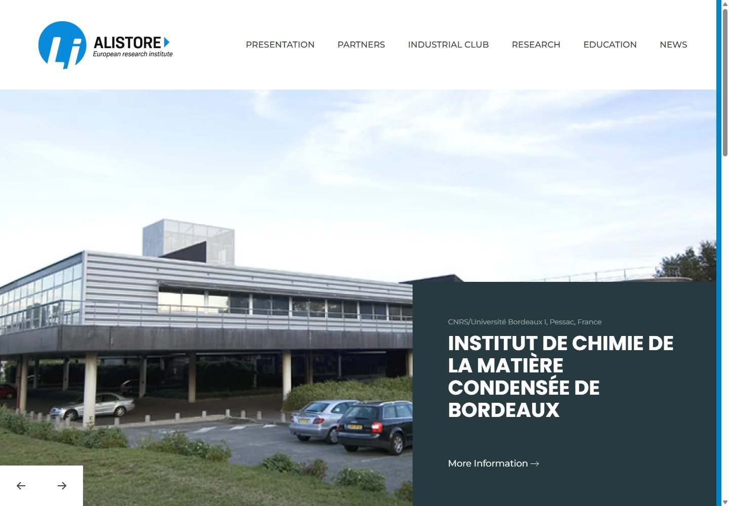 Exemple: portal Joomla d’ALISTORE-ERI