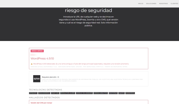 Cómo leer el informe de Analiza tu web (y qué hacer con las 4 salidas)