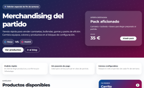 Catálogo de productos estático