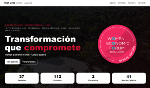 WEF 2026 CDMX — Agenda interactiva